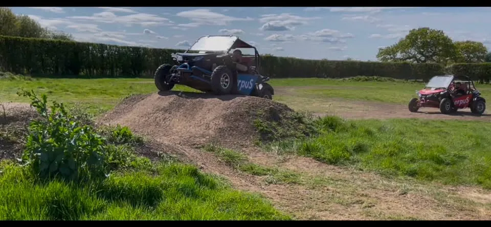 Off-road dirt buggy on the dirt track at Hessay near York