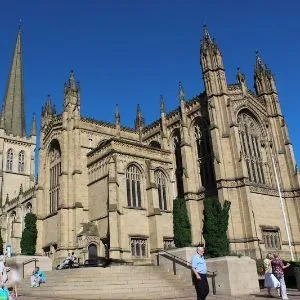 Carols by Candlelight concert inside the candlelit nave of Wakefield Cathedral