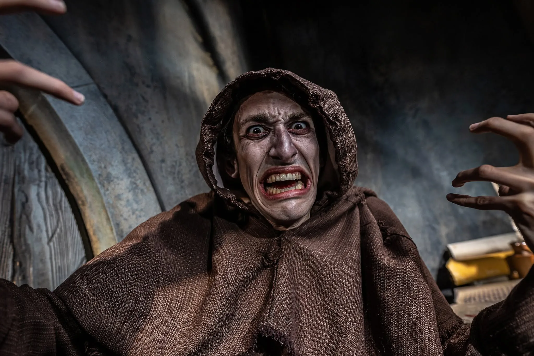 prepare to be scared in the York Dungeom imemrsive theatre experience in York city centre, with witches, plague doctors and more
