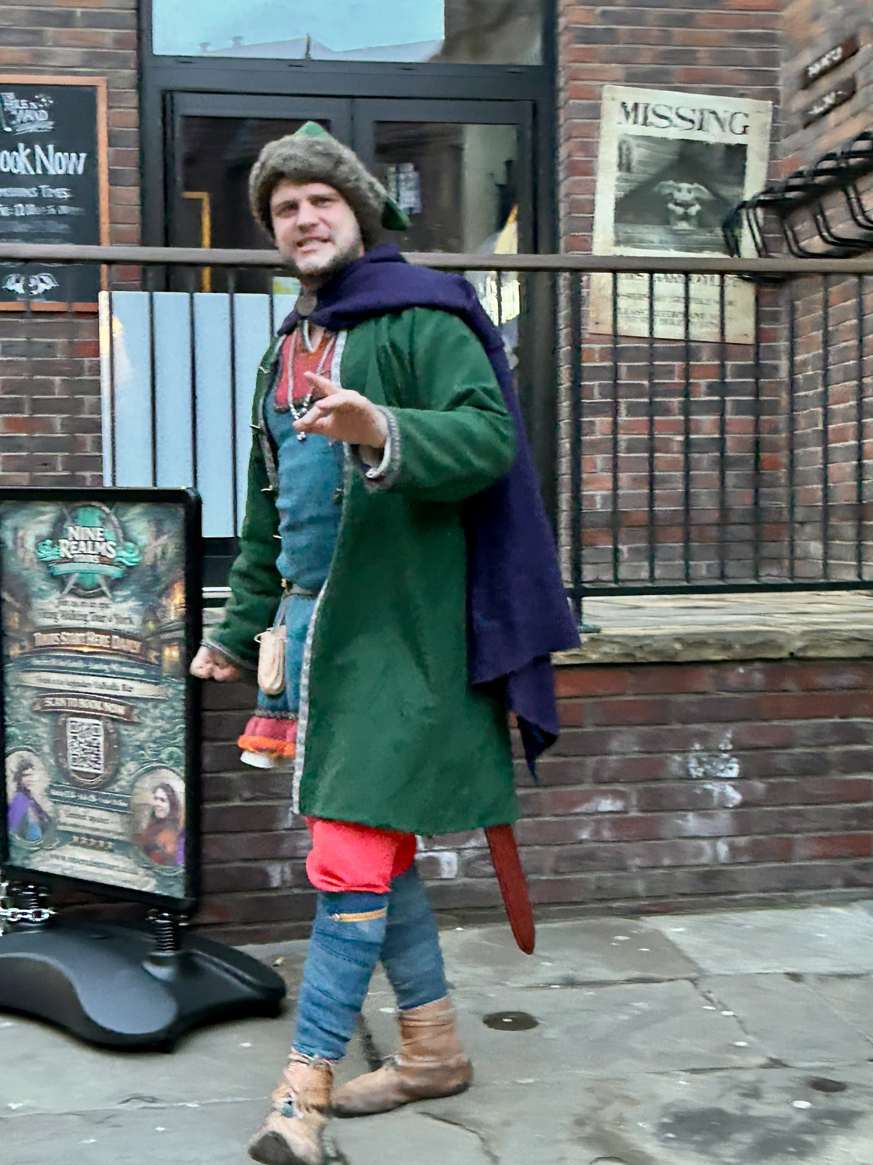 Nine Realms Viking guide telling stories in York