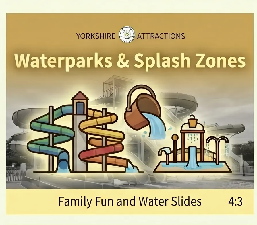 Water Activity Parks, Aqua Parks and Splash pool graphic for summer days out