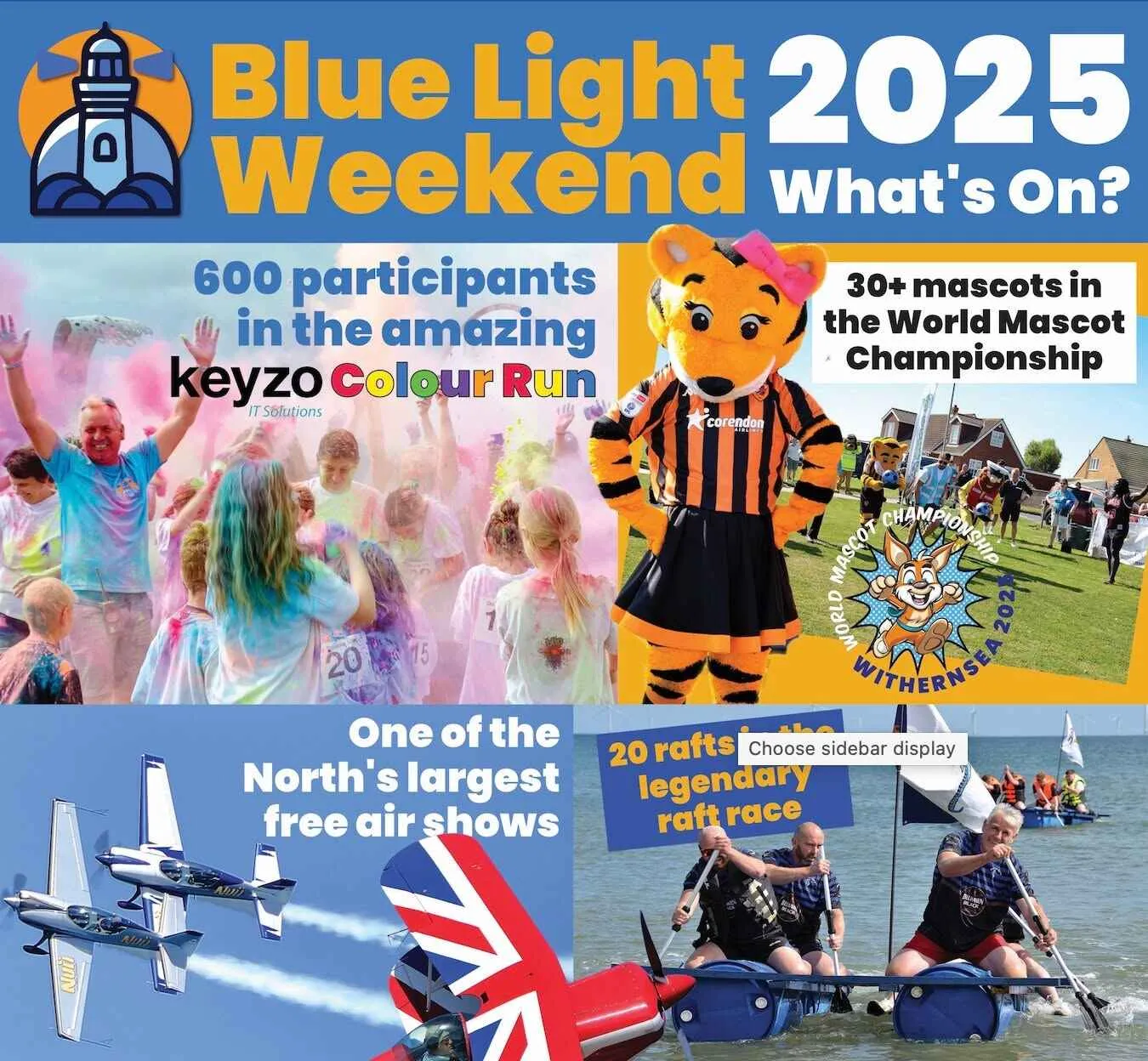 Blue Light Weekend family event in Hornsea, East Yorkshire in August 2026