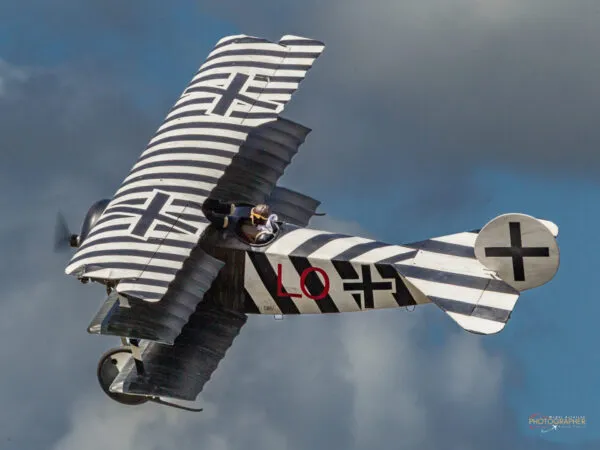 Large model aircraft fling in the sky, one of the spectacles at the Elvington Large Model Airshow in York in August