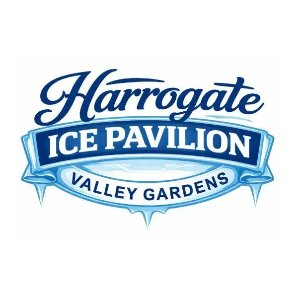 Skaters enjoying the festive covered real-ice rink at the Harrogate Ice Pavilion