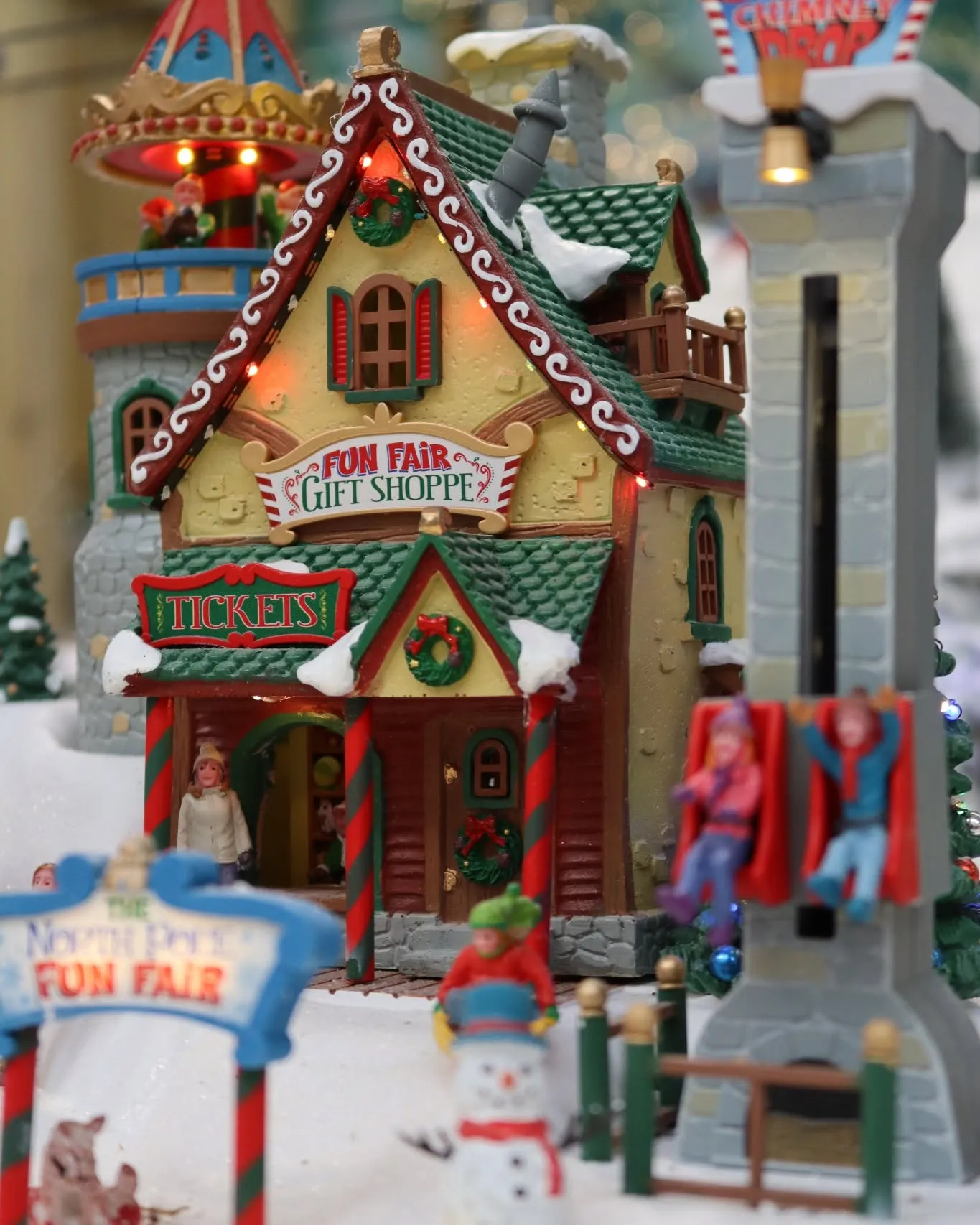 Festive market stalls showcasing hand-crafted gifts and seasonal food treats at Tingley Garden Centre