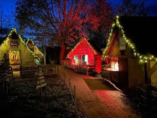 Festive Christmas celebrations and decorations at Murton Park near York