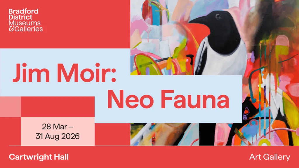 Jim Moir art exhibition in Bradford Cartwright Hall art Gallery from March to August 2026