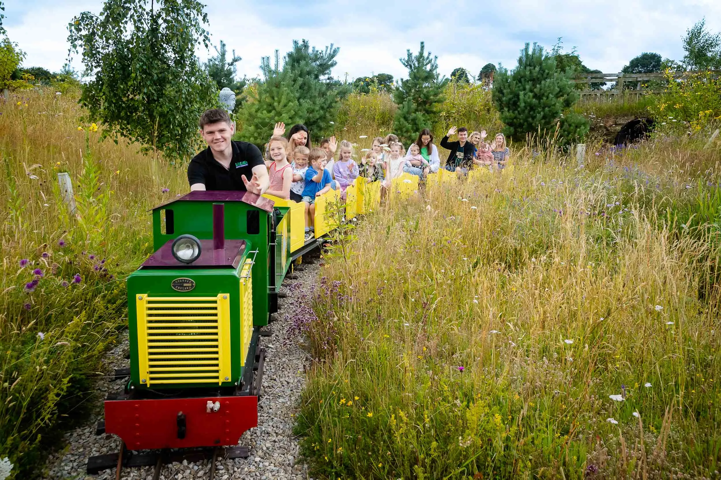 Minature Train ride at Woldies Nature Play and Trails.