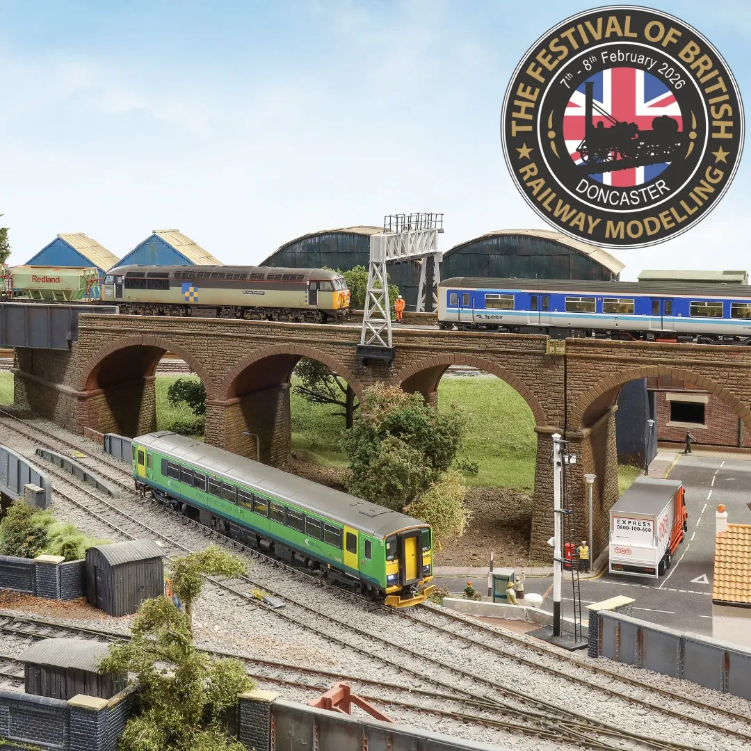 Model Railway layout at Doncaster Festival of British Railway Modelling, February Event in Yorkshire