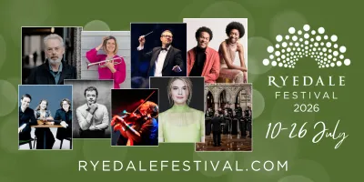 artists performing in this years Ryedale festival in July in Yorkshire