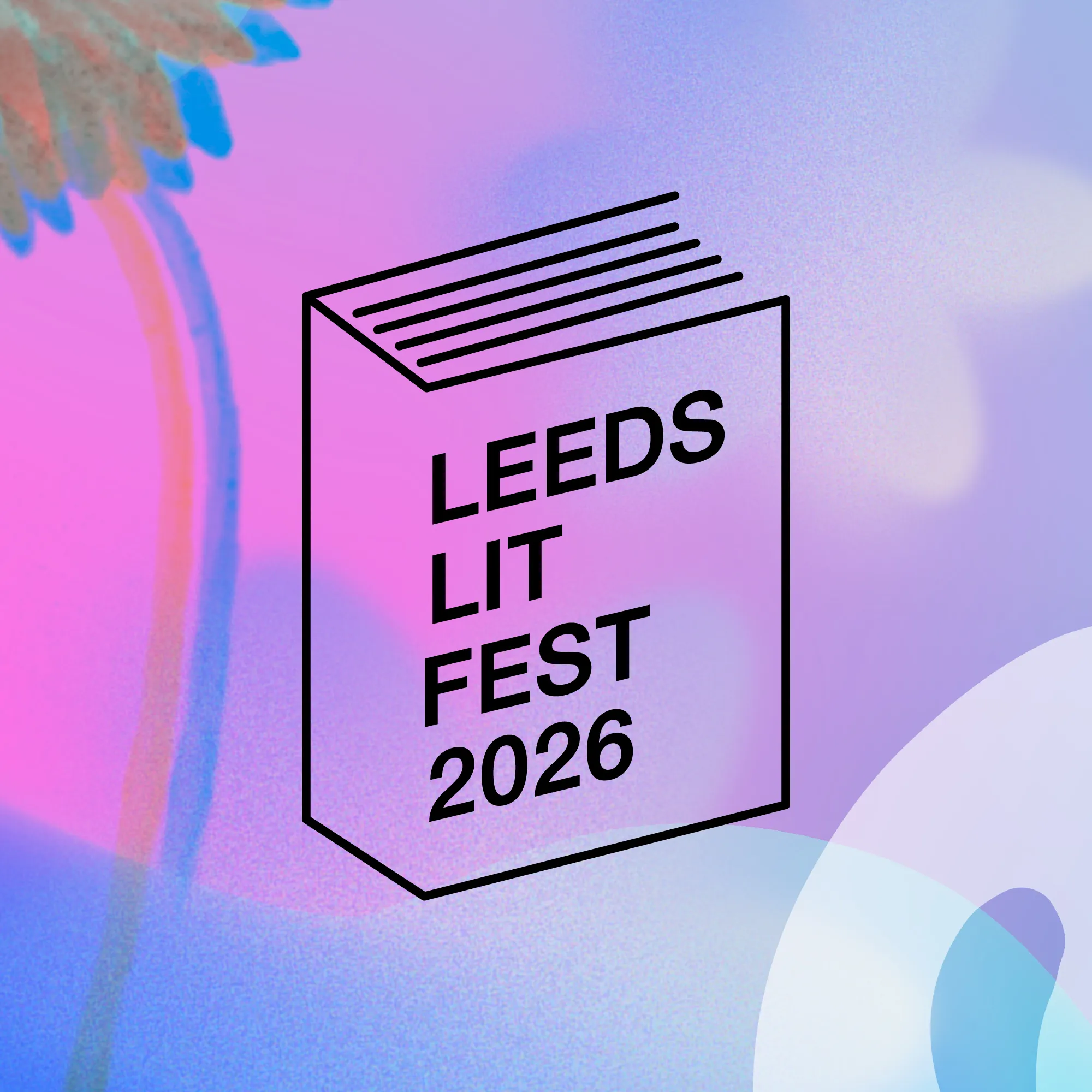 Leeds Literature Festival logo, festival in June each year.