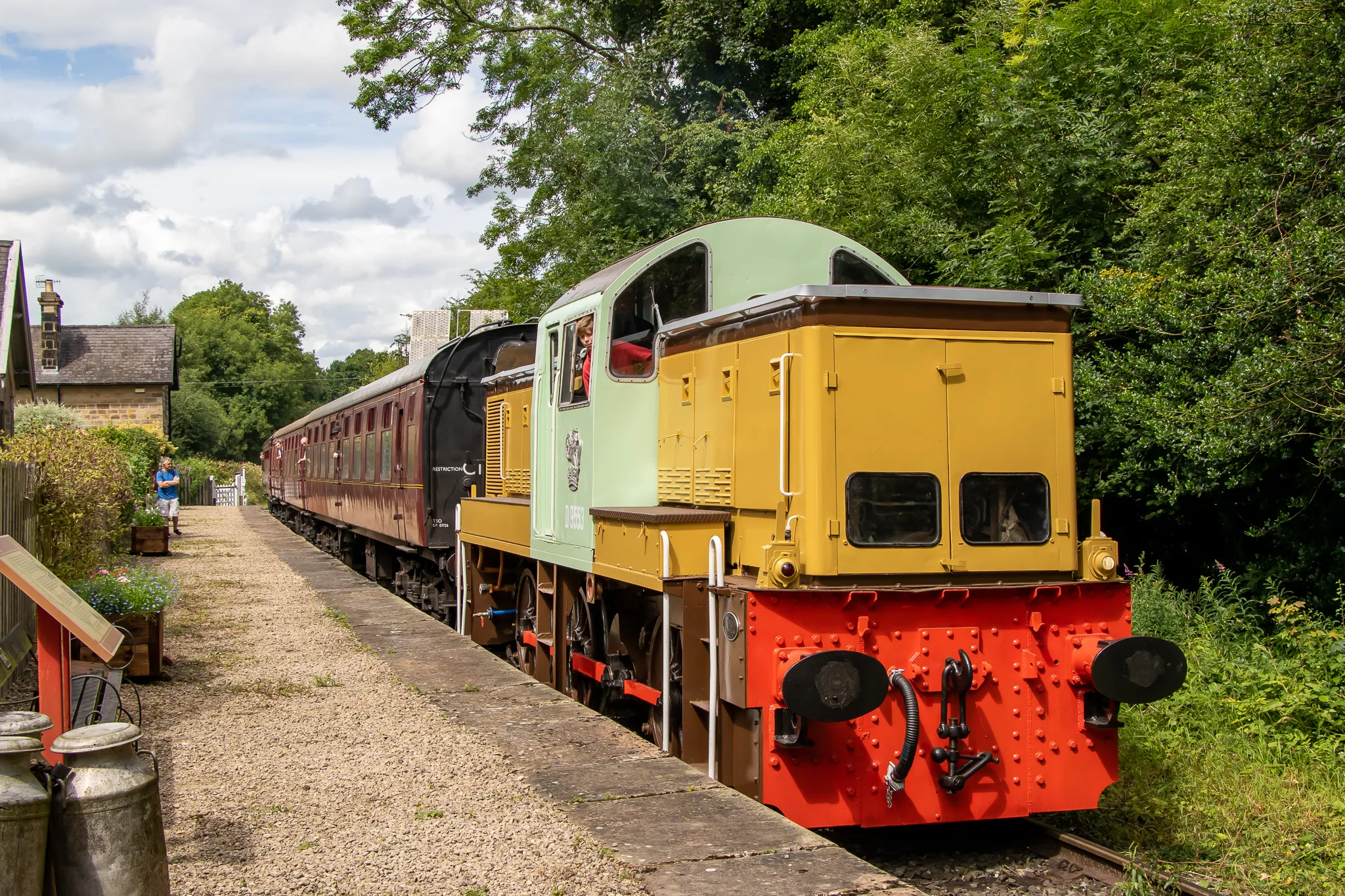 Diesel Train on the North Yorkshire Moors Railway as part of the annual diesel gala, image by Declan Hargreaves
