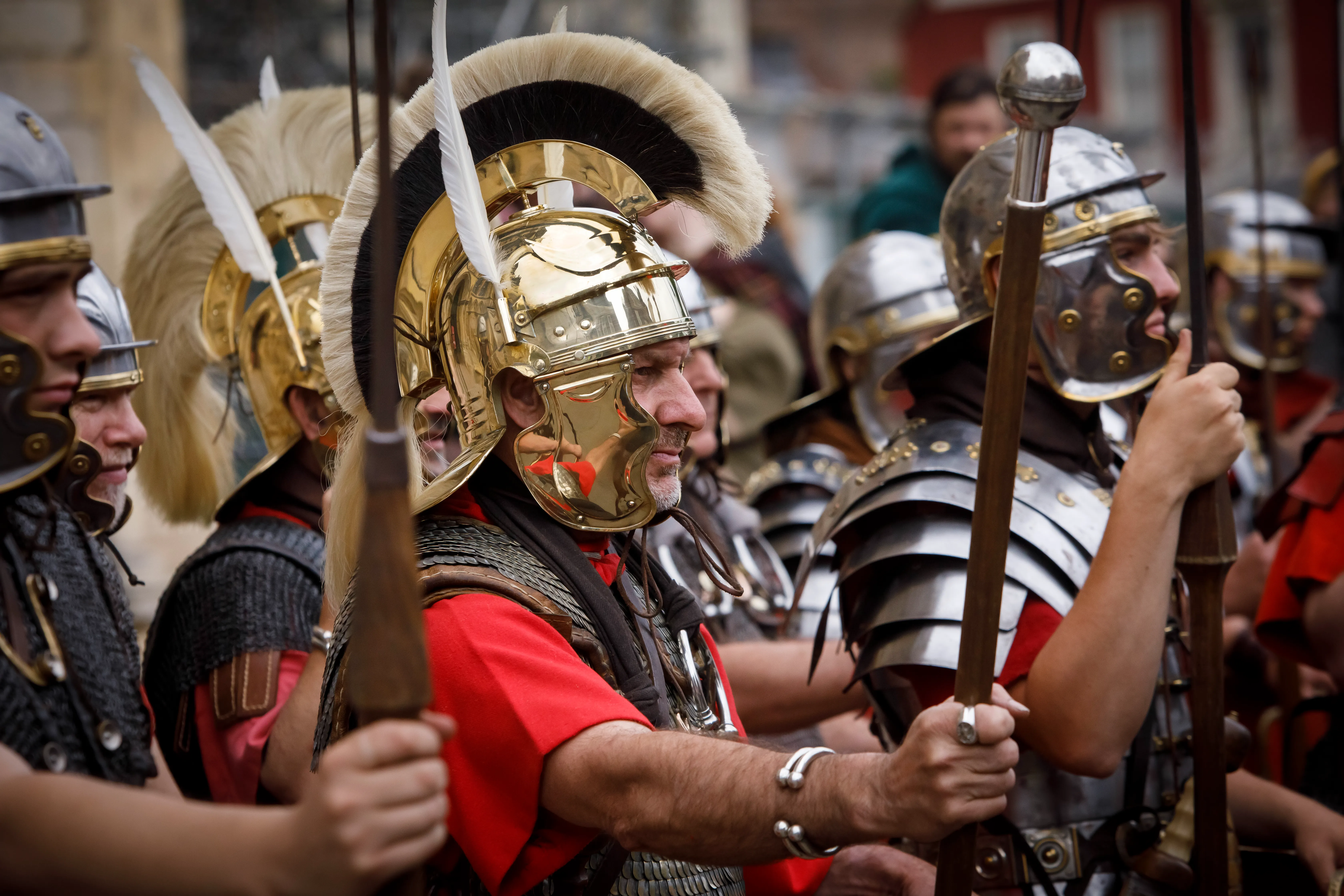 Romans soldiers at the York Roman Festival