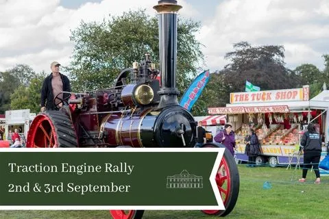 Traction Engine at the Yorkshire Traction engine rally at Scampton Hall near Malton, event in September
