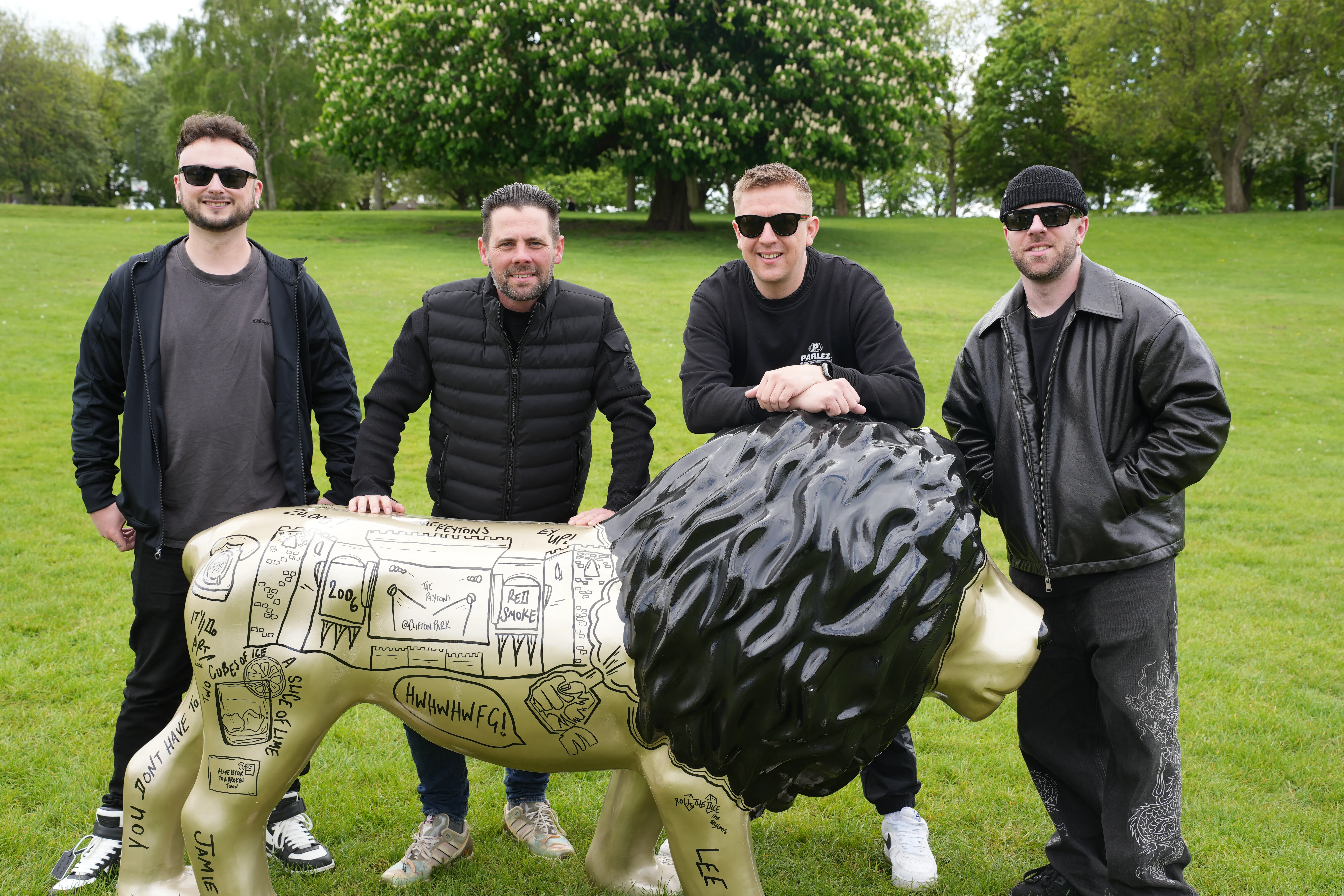 Reytons Lion sculpture for the Pride of Yorkshire trail, a free public art event across South Yorkshire in summer 2026.
