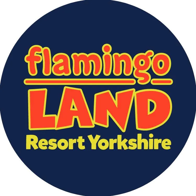 Flamingo Land logo, free entry for mums on mothers day 