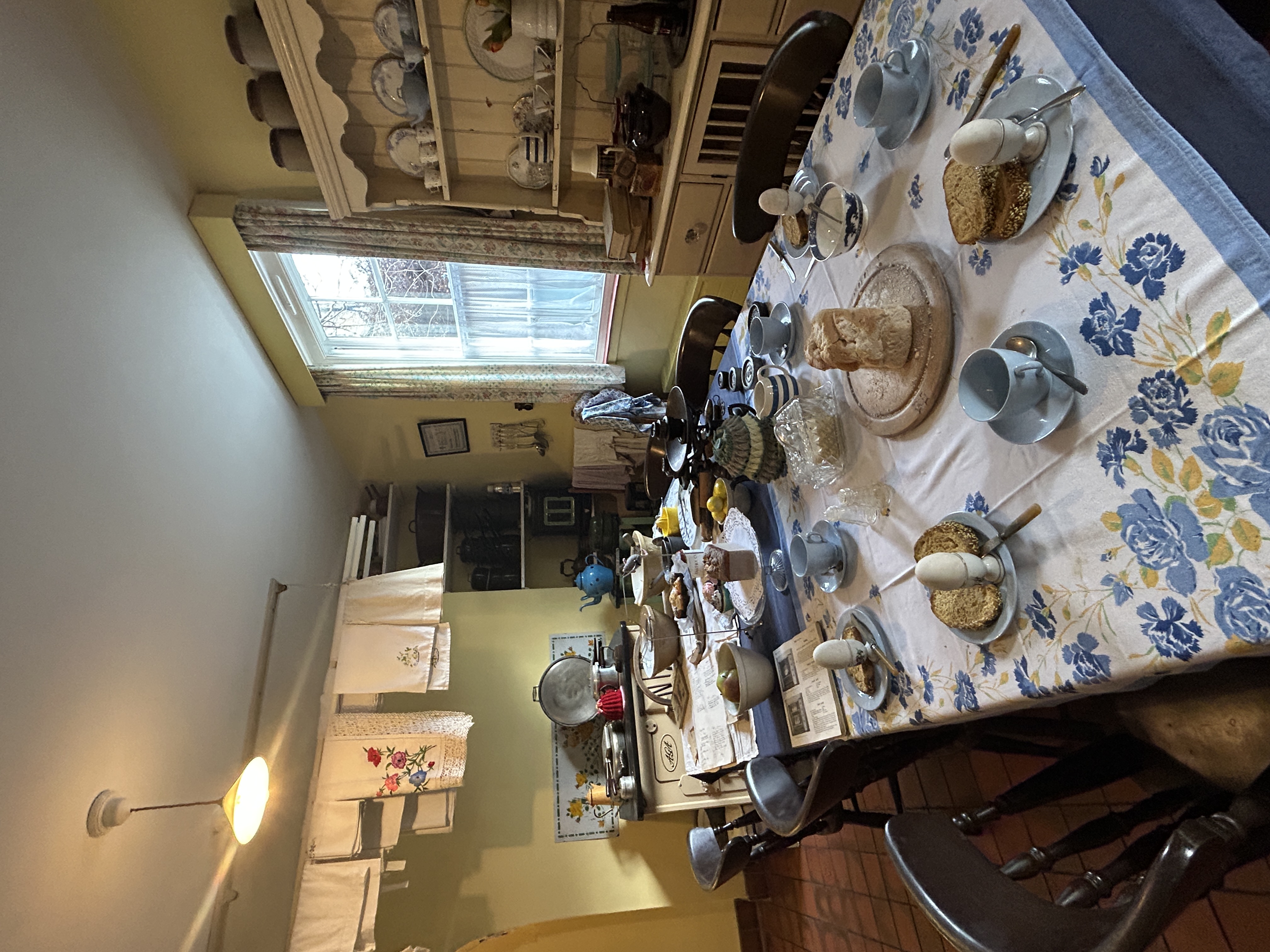 restored kitchen in the home of James Herriot