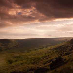 Marsden Moor at Sunset.