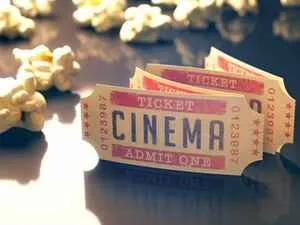 Cinema tickets and popcorn