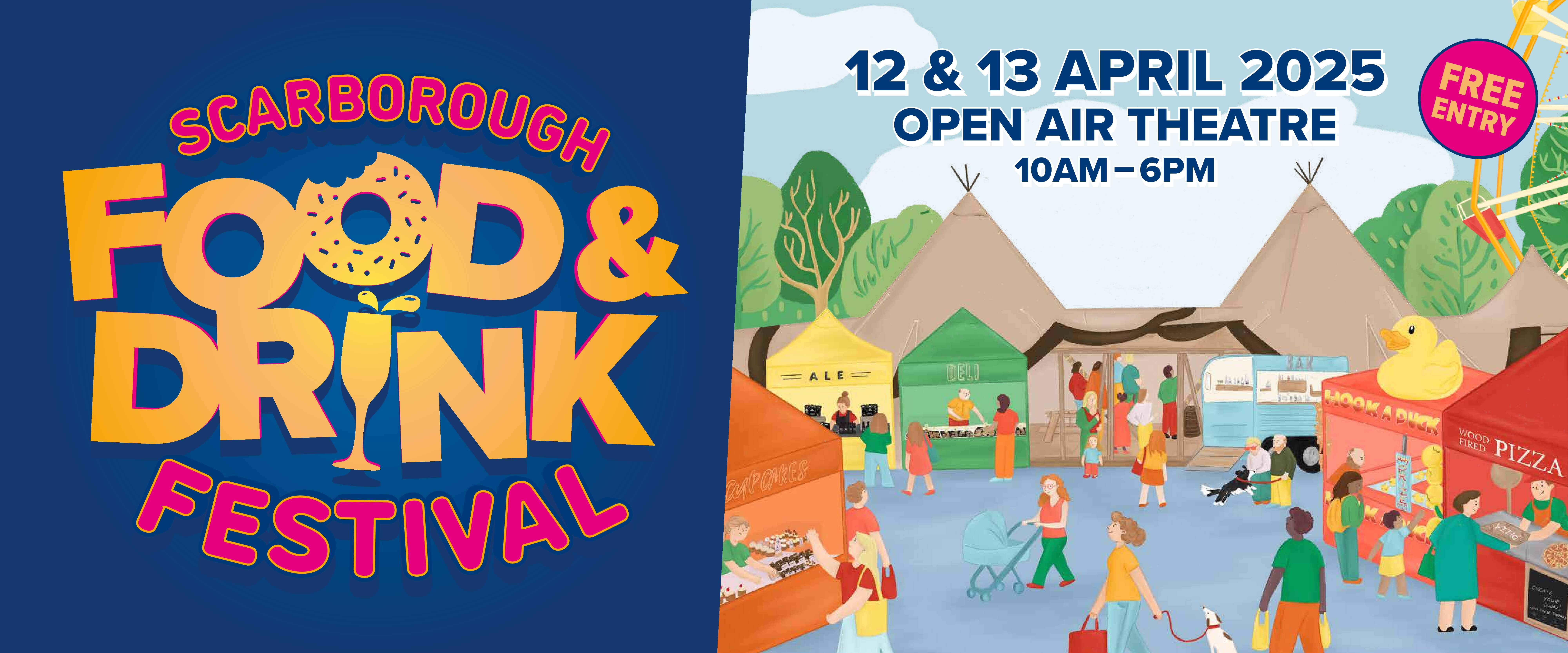 Scarborough Food and Drink Festival banner.