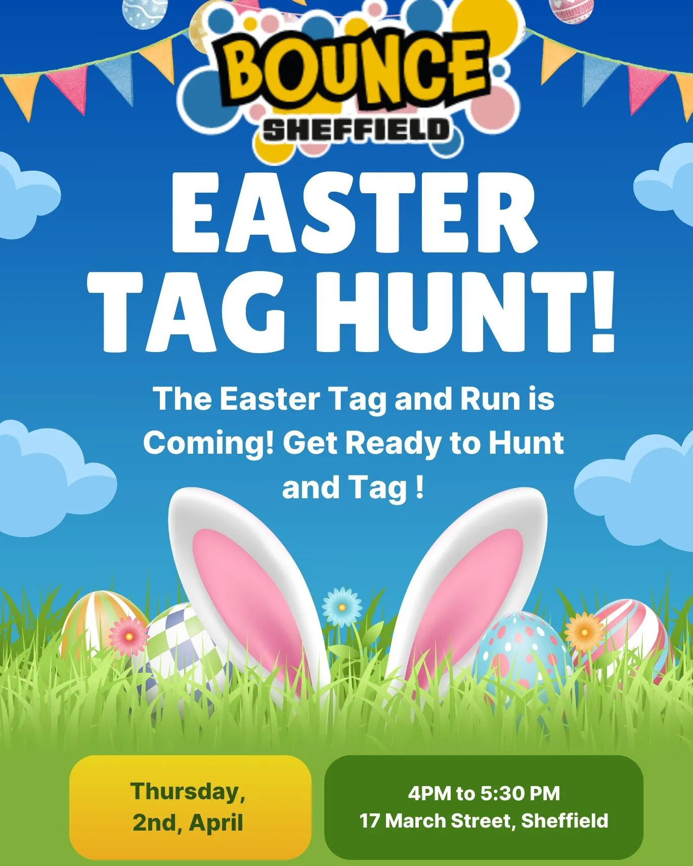 Bounce Sheffield Easter Egg Trail in April 2026
