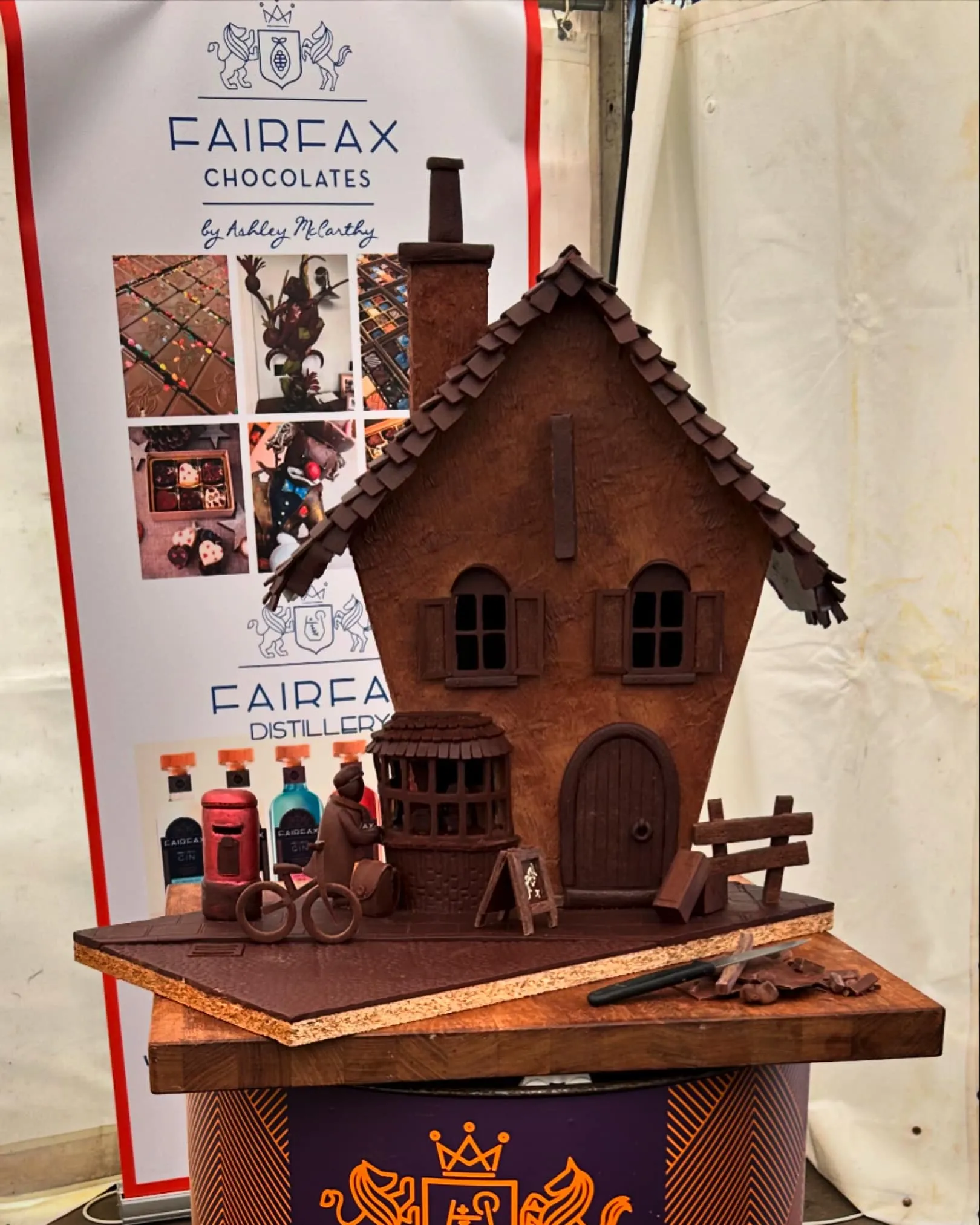 house made out of chocolate at York Chocolate festival