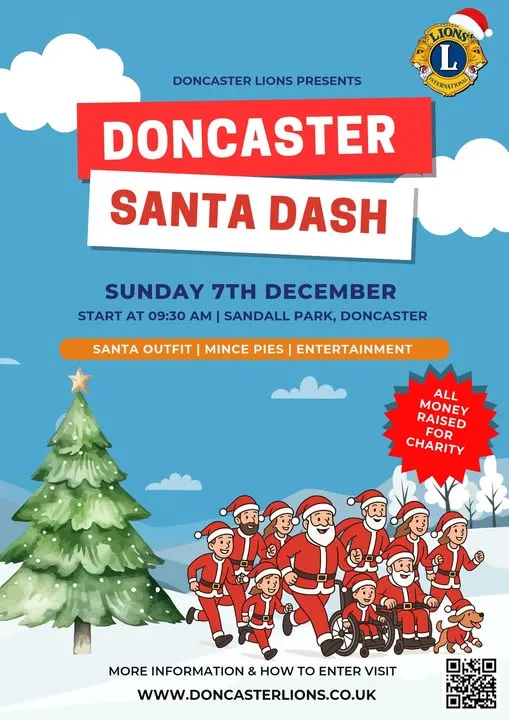 Doncaster Christmas Santa Dash poster