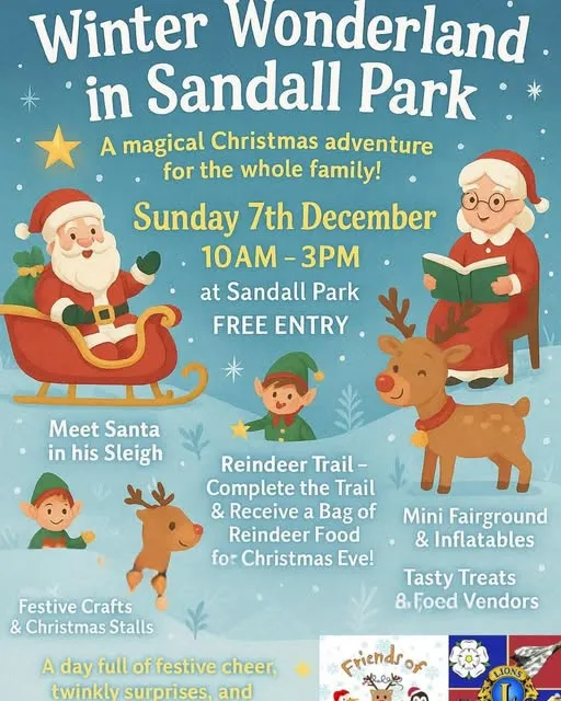 Sandall Park Winter Wonderland flyer 