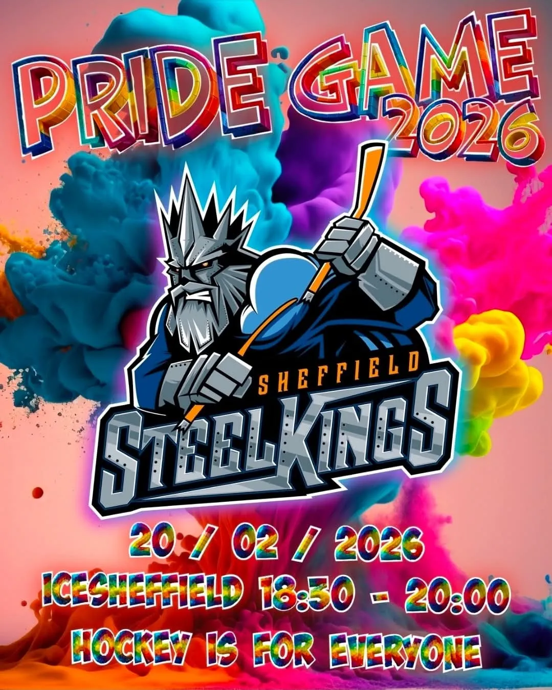 Steelkings free pride ice hockey game in february