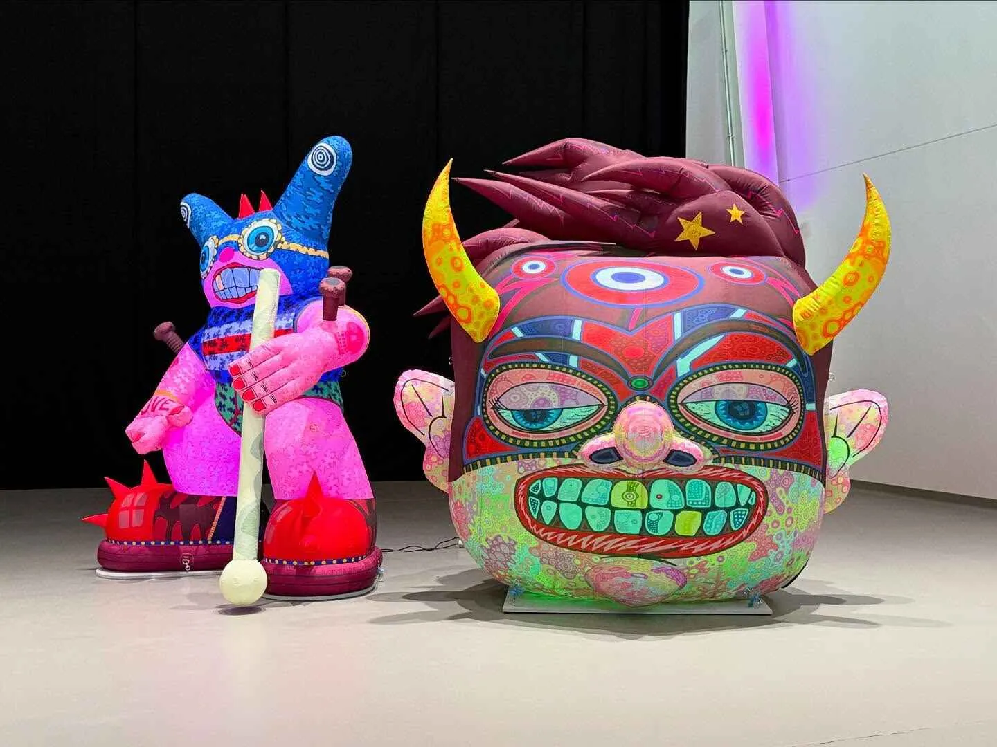 inflatable artwork from the Jason Wilsher-Mills exhibition at Wakefield WX