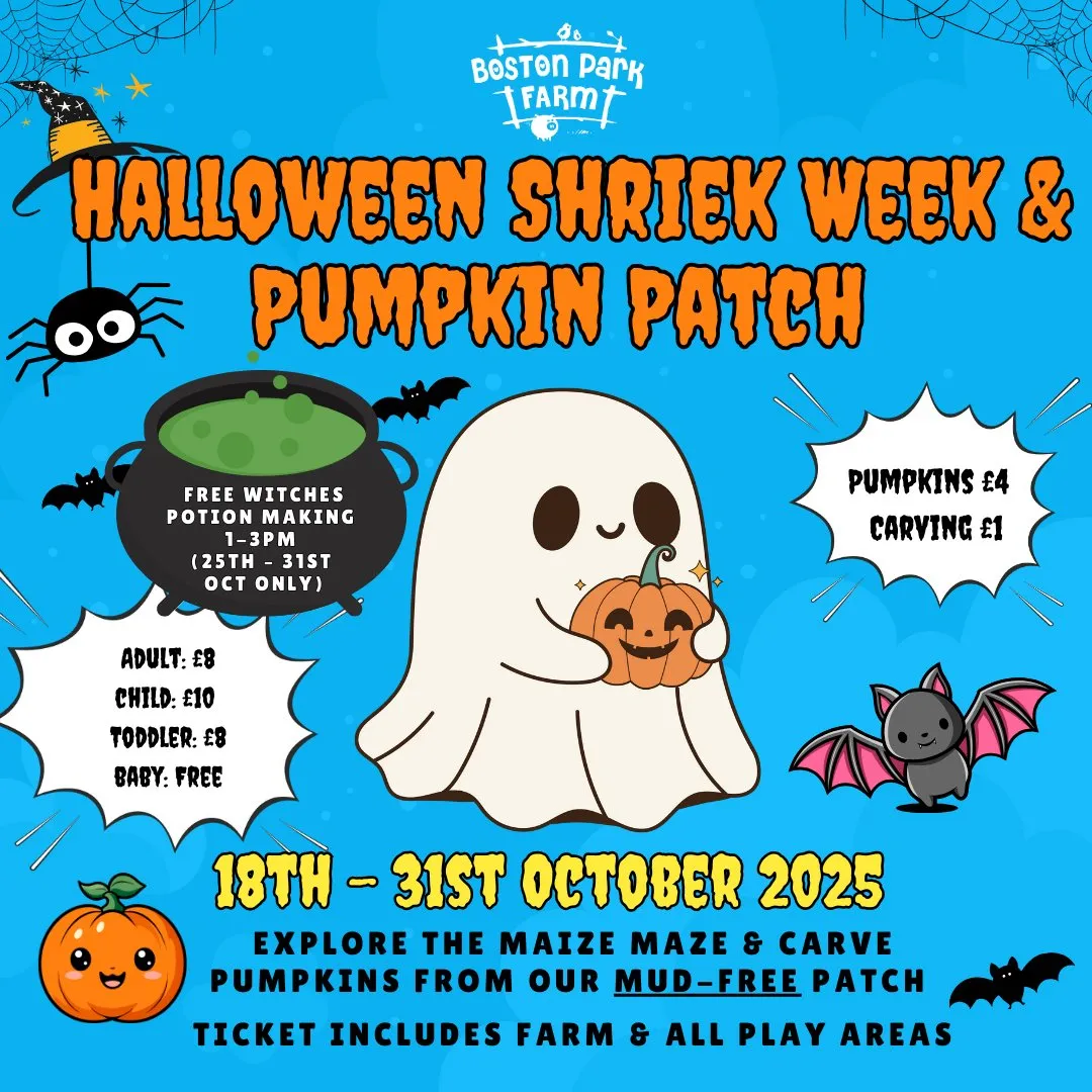 Boston Park Farm Halloween Shriek Week poster