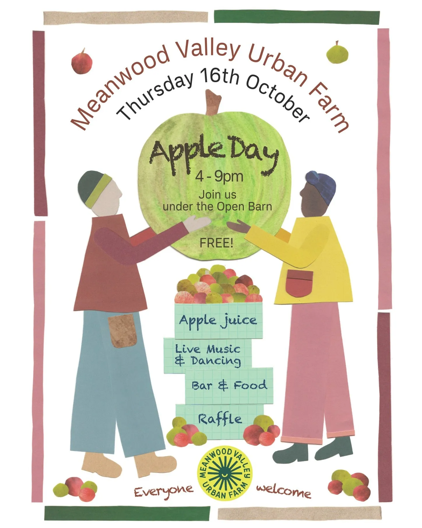 Poster for Meanwood Valley Urban Farm Apple Day
